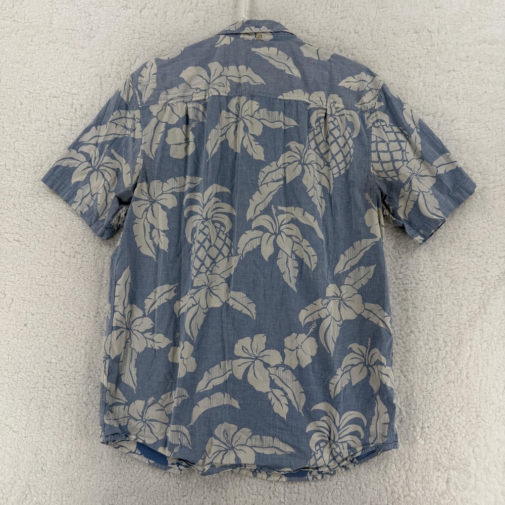 Jack O'Neill Shirt Mens Large Blue Hawaiian Aloha Floral Button Front Casual - Picture 2 of 6